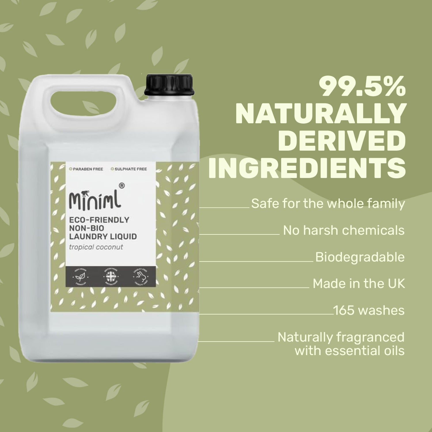 Laundry Liquid - Tropical Coconut - Bulk Refill (165 Washes)