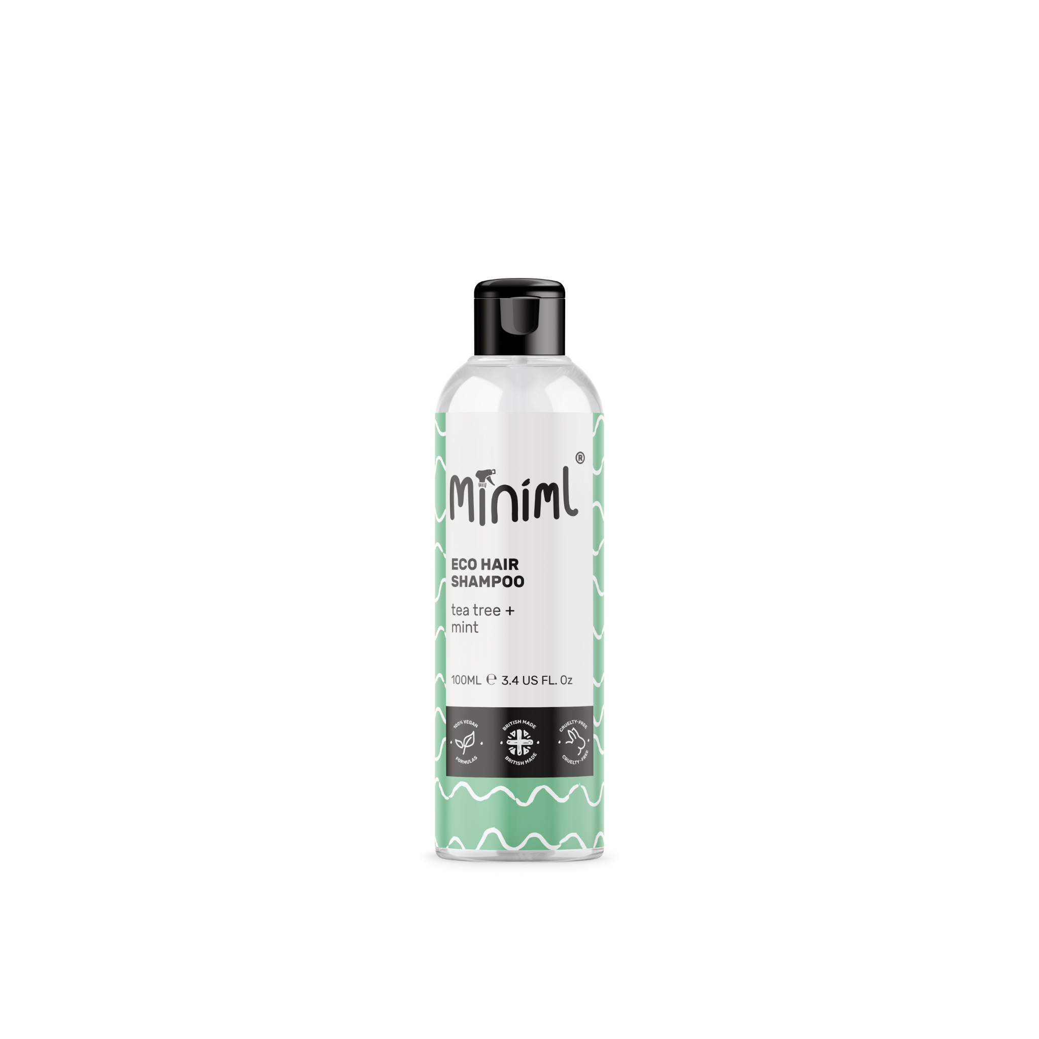 Hair Shampoo - Tea Tree + Mint - 100ml