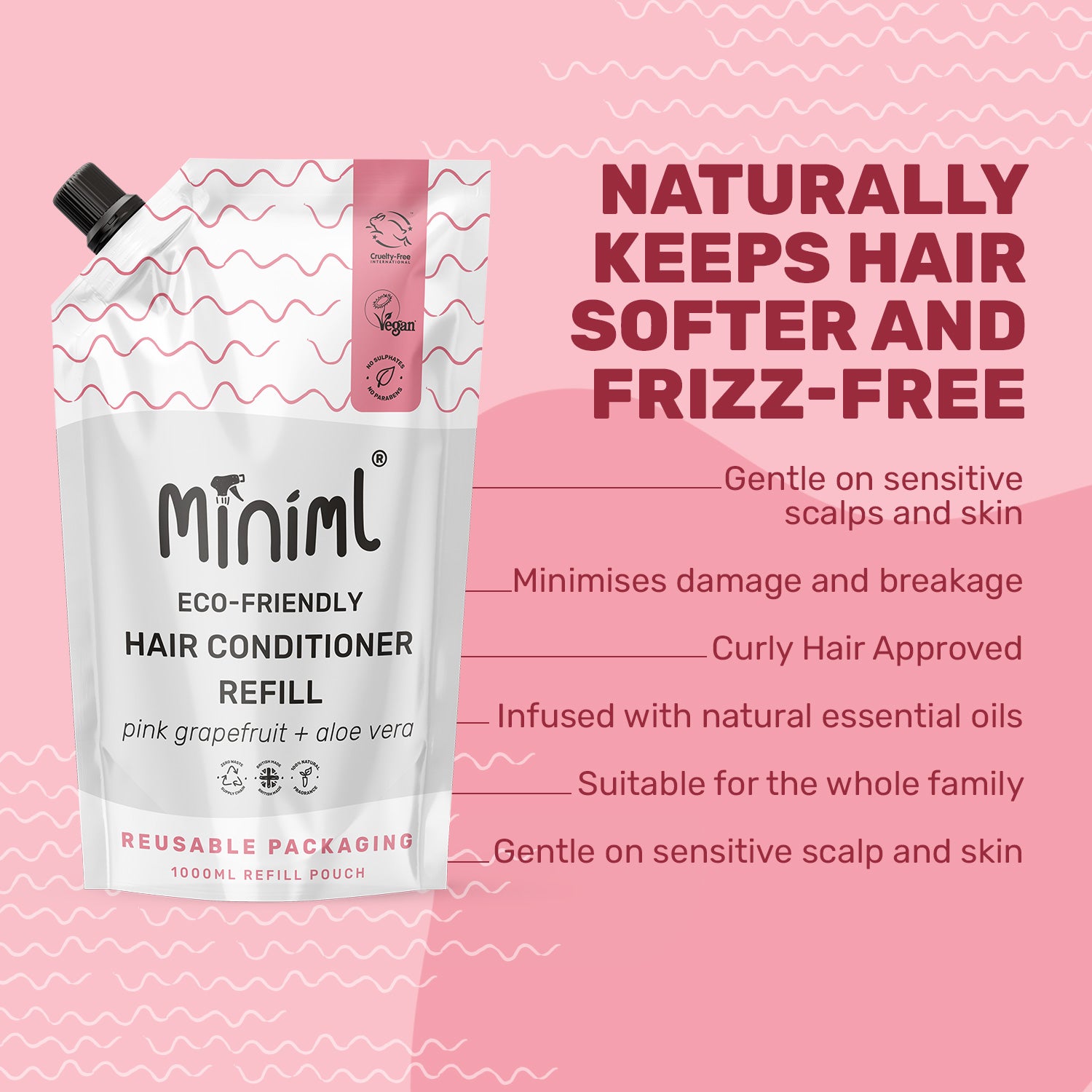 Balancing Conditioner - Pink Grapefruit + Aloe Vera - 1L Refill