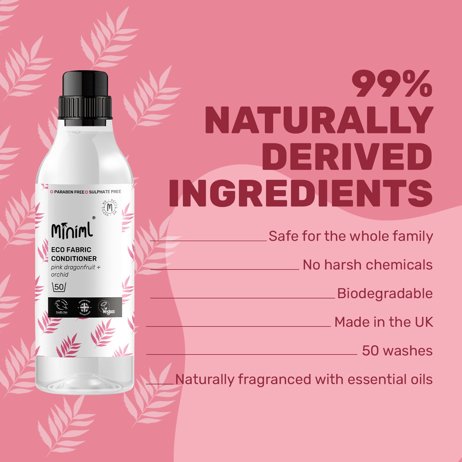 Fabric Conditioner - Pink Dragonfruit + Orchid