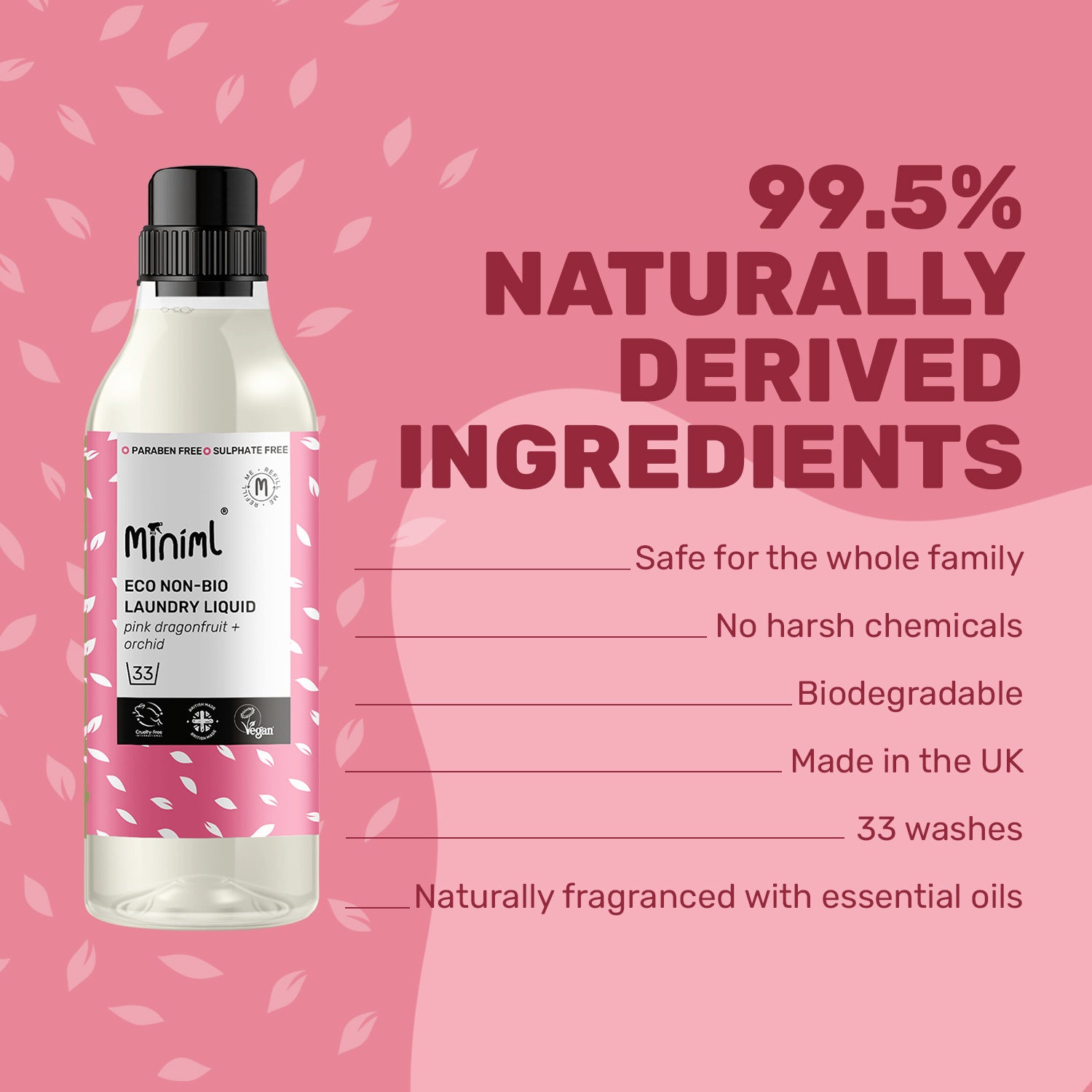 Laundry Liquid - Pink Dragonfruit + Orchid