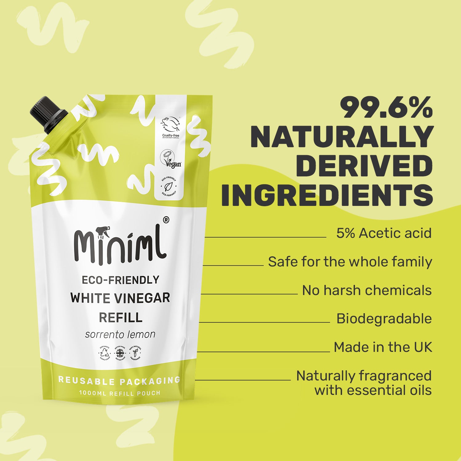 White Vinegar - Sorrento Lemon - 1L Refill
