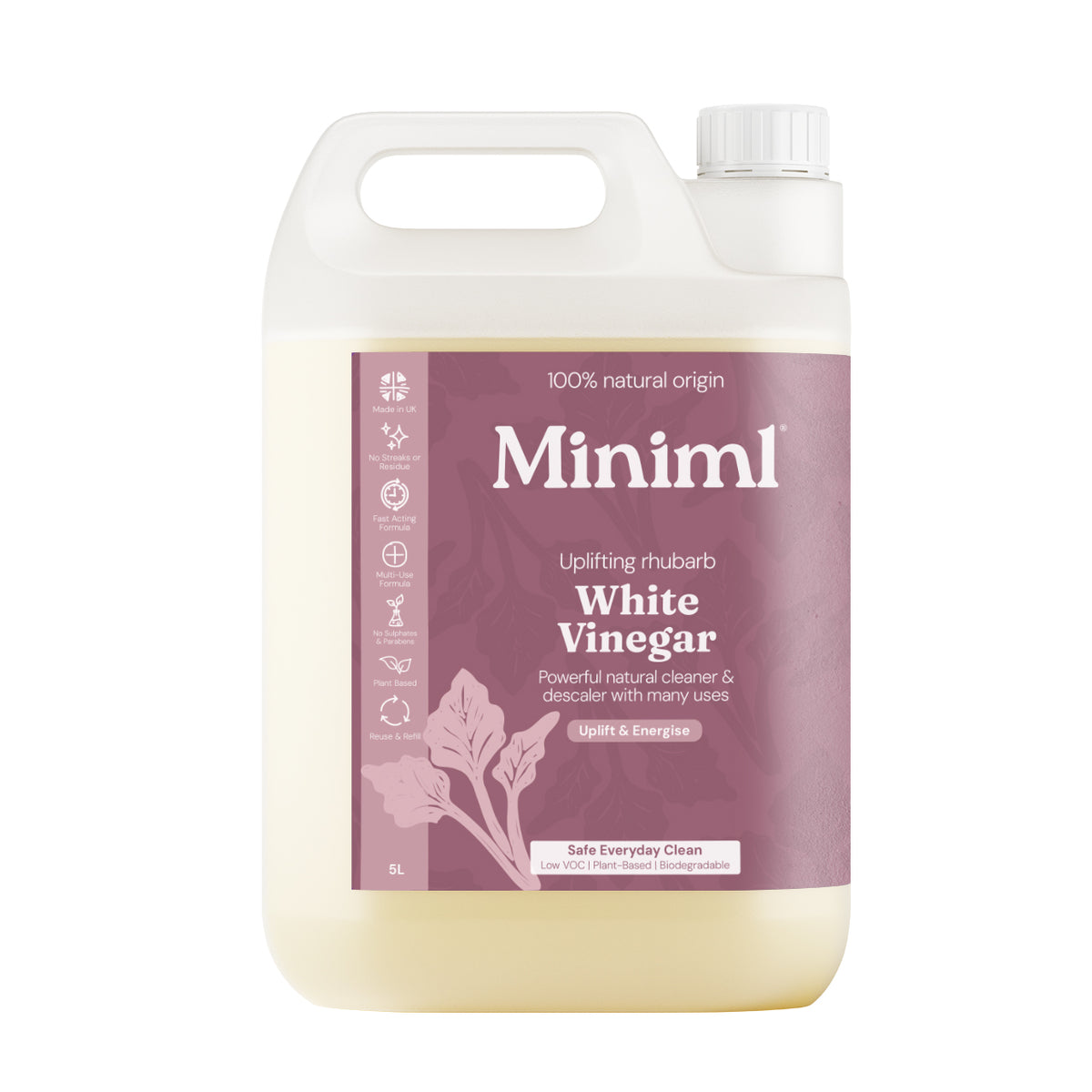 White Vinegar - Uplifting Rhubarb - Bulk Refill