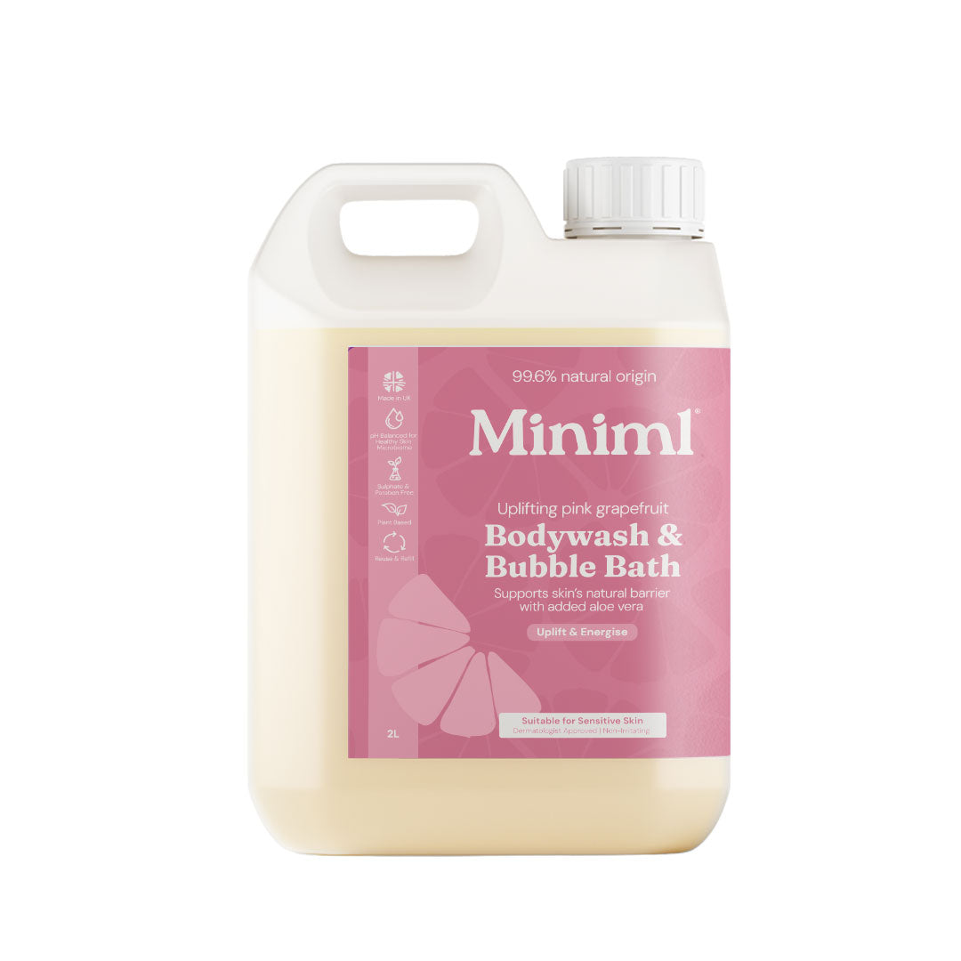 Bodywash + Bubblebath - Uplifting Pink Grapefruit - 2L Refill