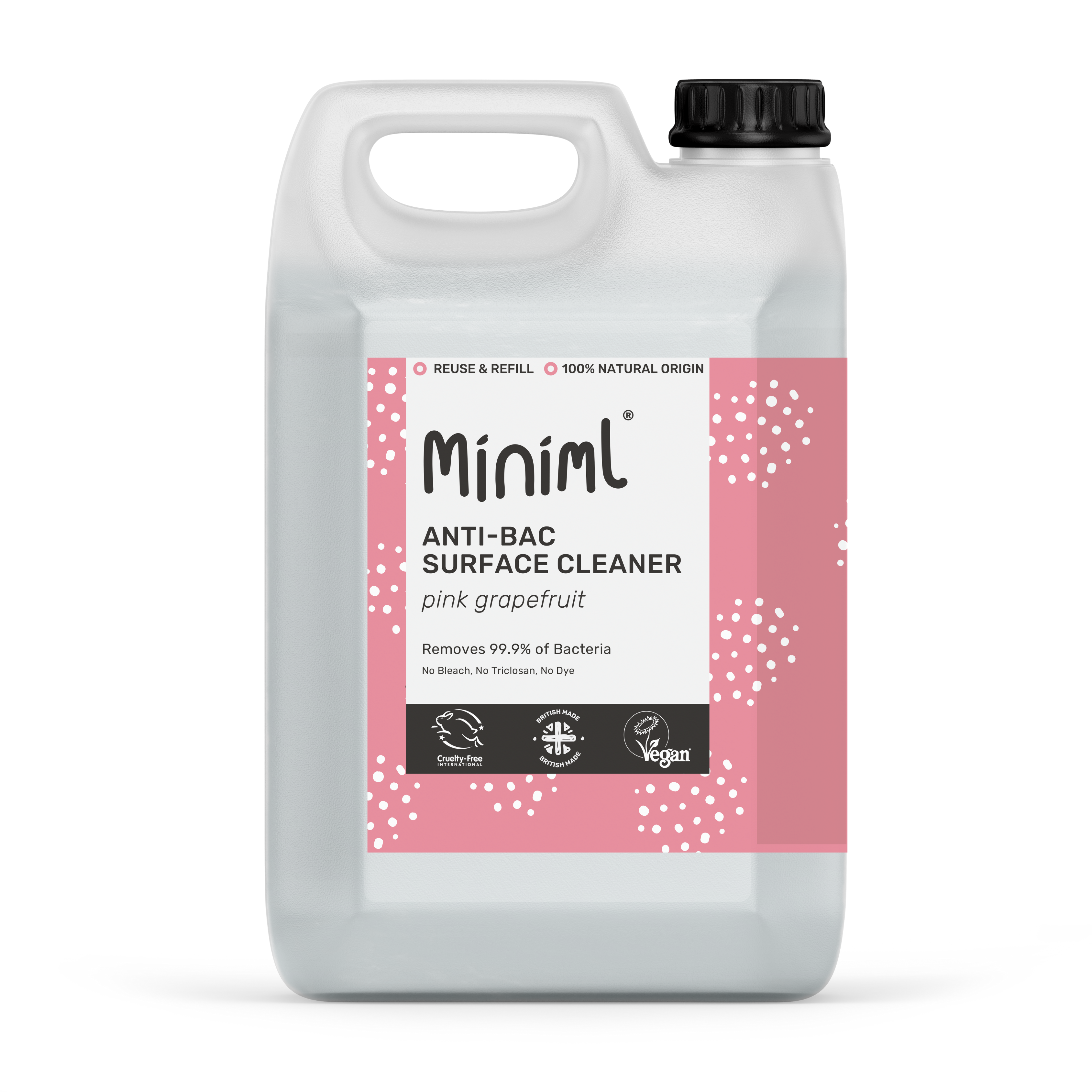 Anti-Bac Surface Cleaner - Pink Grapefruit - Bulk Refill