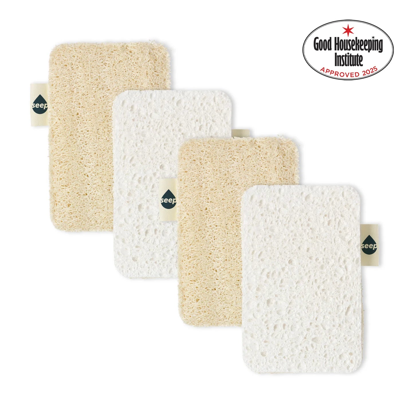 Seep Eco Sponge Scourers - Pack of 4