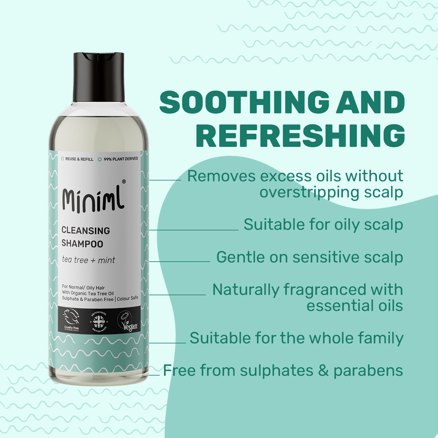 Cleansing Shampoo - Tea Tree + Mint
