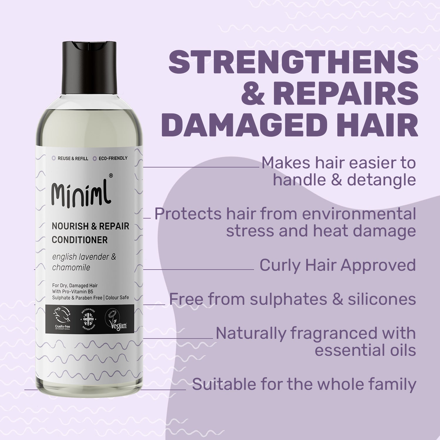 Nourish + Repair Conditioner - English Lavender + Chamomile