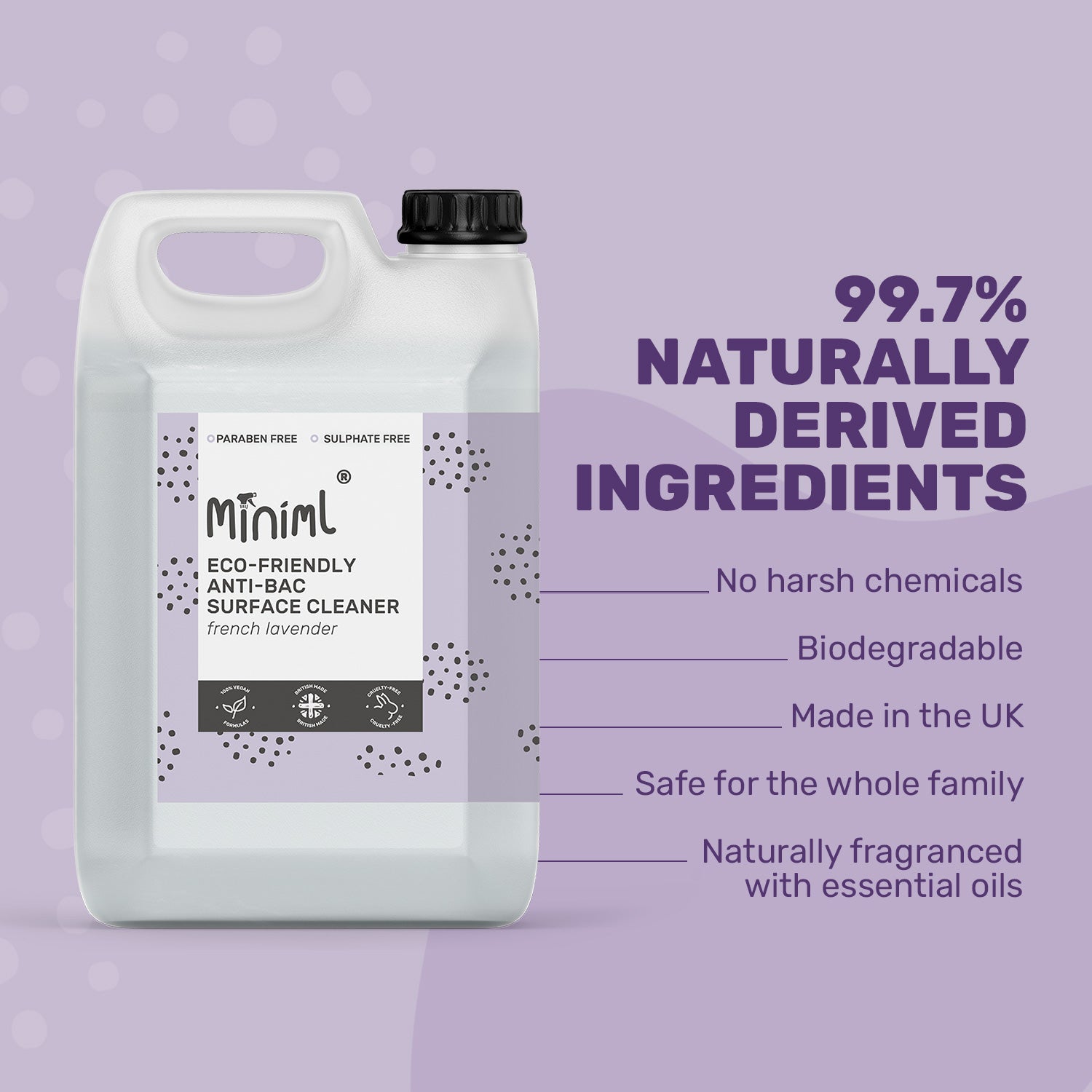 Anti-Bac Surface Cleaner - French Lavender - Bulk Refill