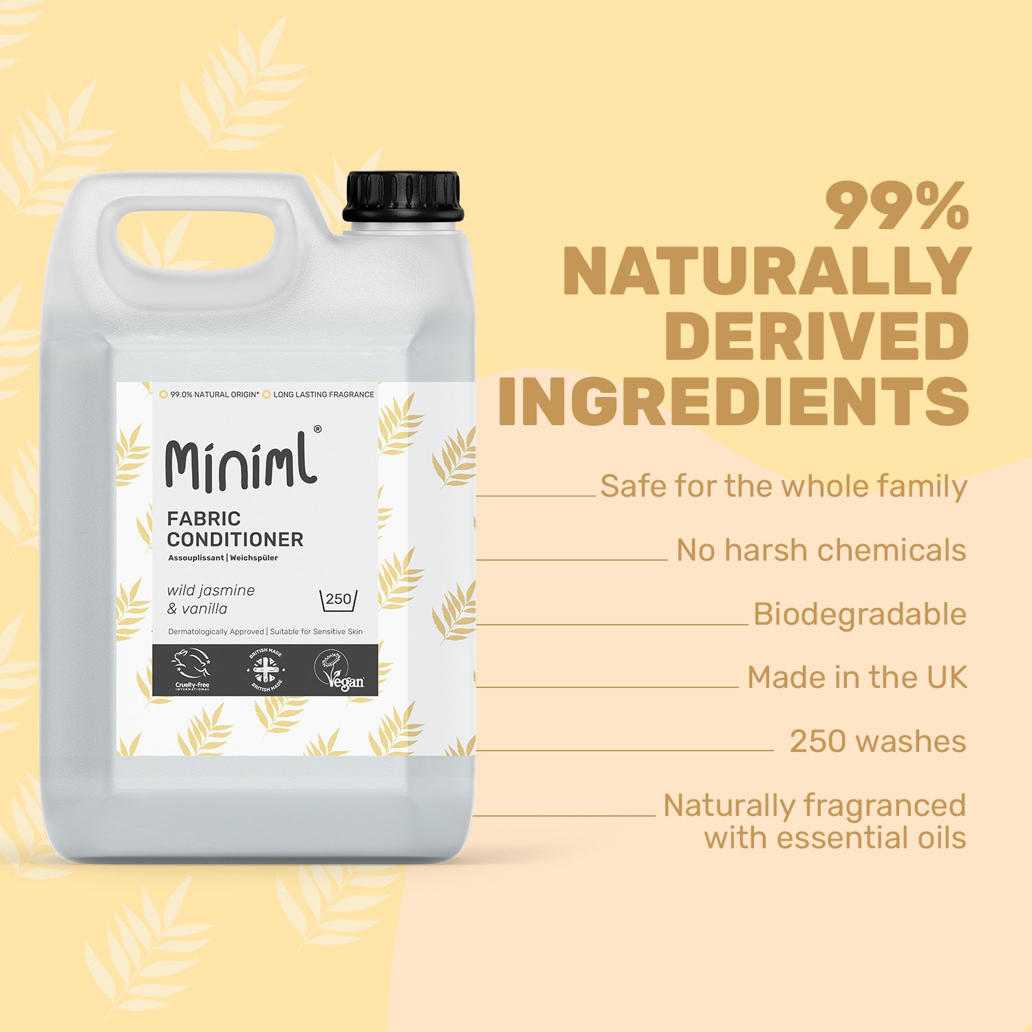 Fabric Conditioner - Wild Jasmine + Vanilla (250 Washes)