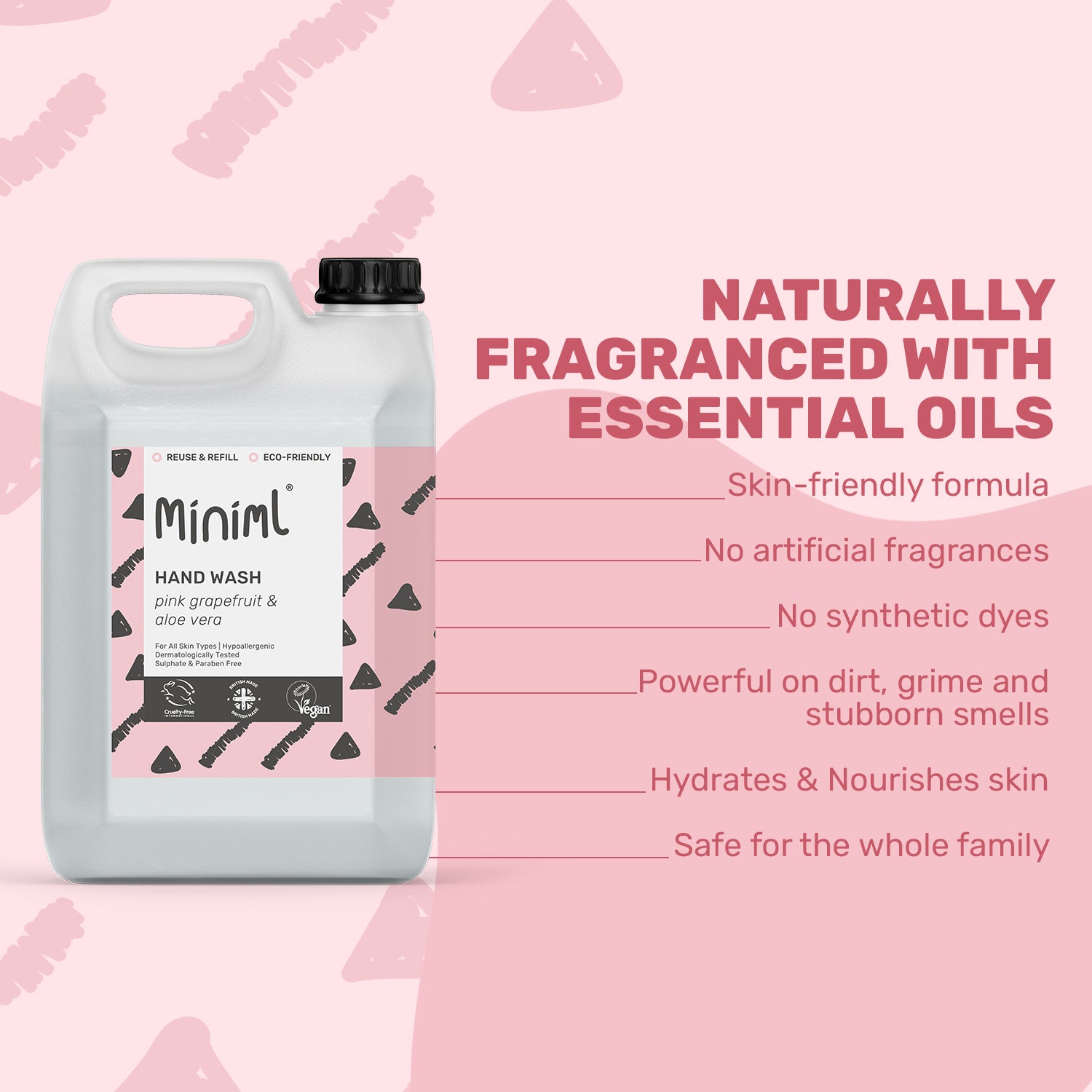 Hand Soap - Pink Grapefruit + Aloe Vera - Bulk Refill