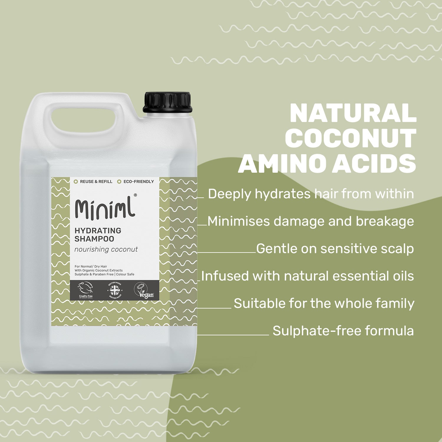 Hydrating Shampoo - Nourishing Coconut - Bulk Refill