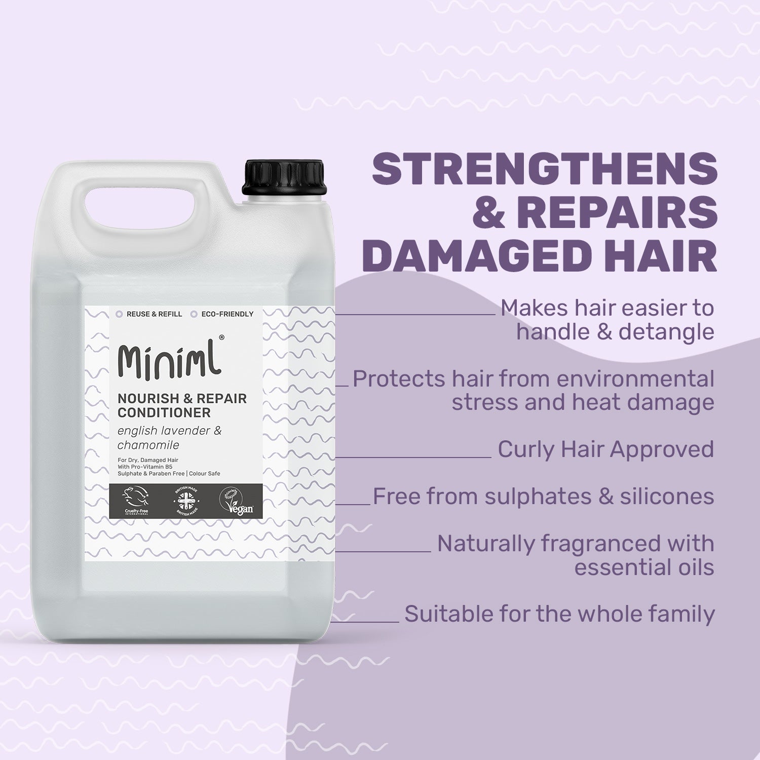 Nourish + Repair Conditioner - English Lavender + Chamomile - Bulk Refill