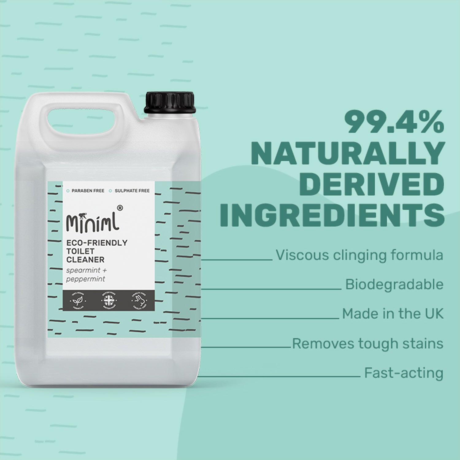 Toilet Cleaner - Spearmint + Peppermint - Bulk Refill