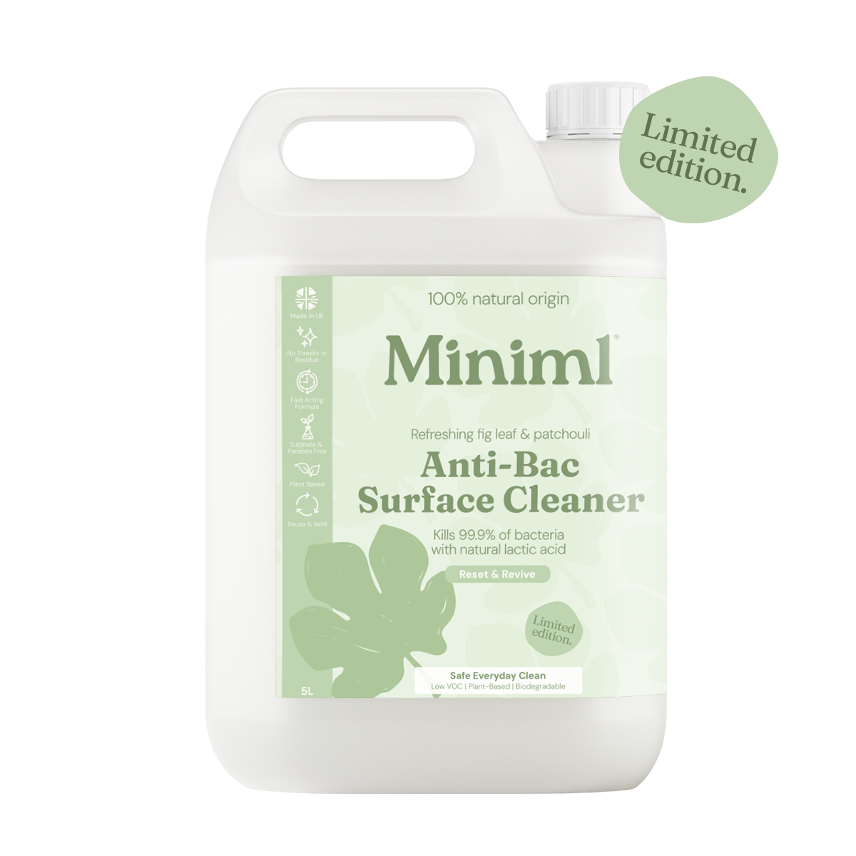Limited Edition Anti-Bac Surface Cleaner - Refreshing Fig Leaf + Patchouli - Bulk Refill