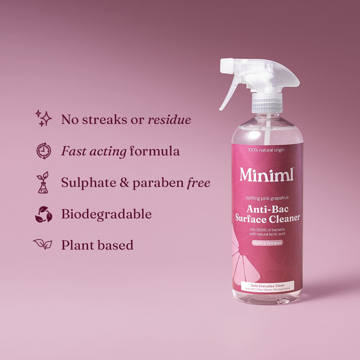Anti-Bac Surface Cleaner - Uplifting Pink Grapefruit