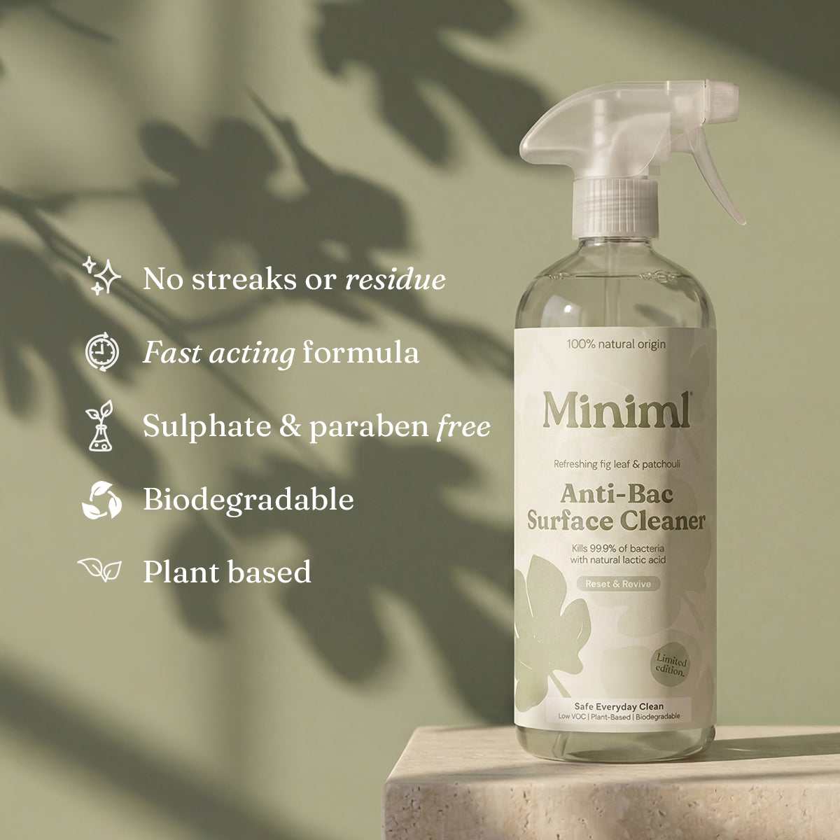Limited Edition Anti-Bac Surface Cleaner - Refreshing Fig Leaf + Patchouli
