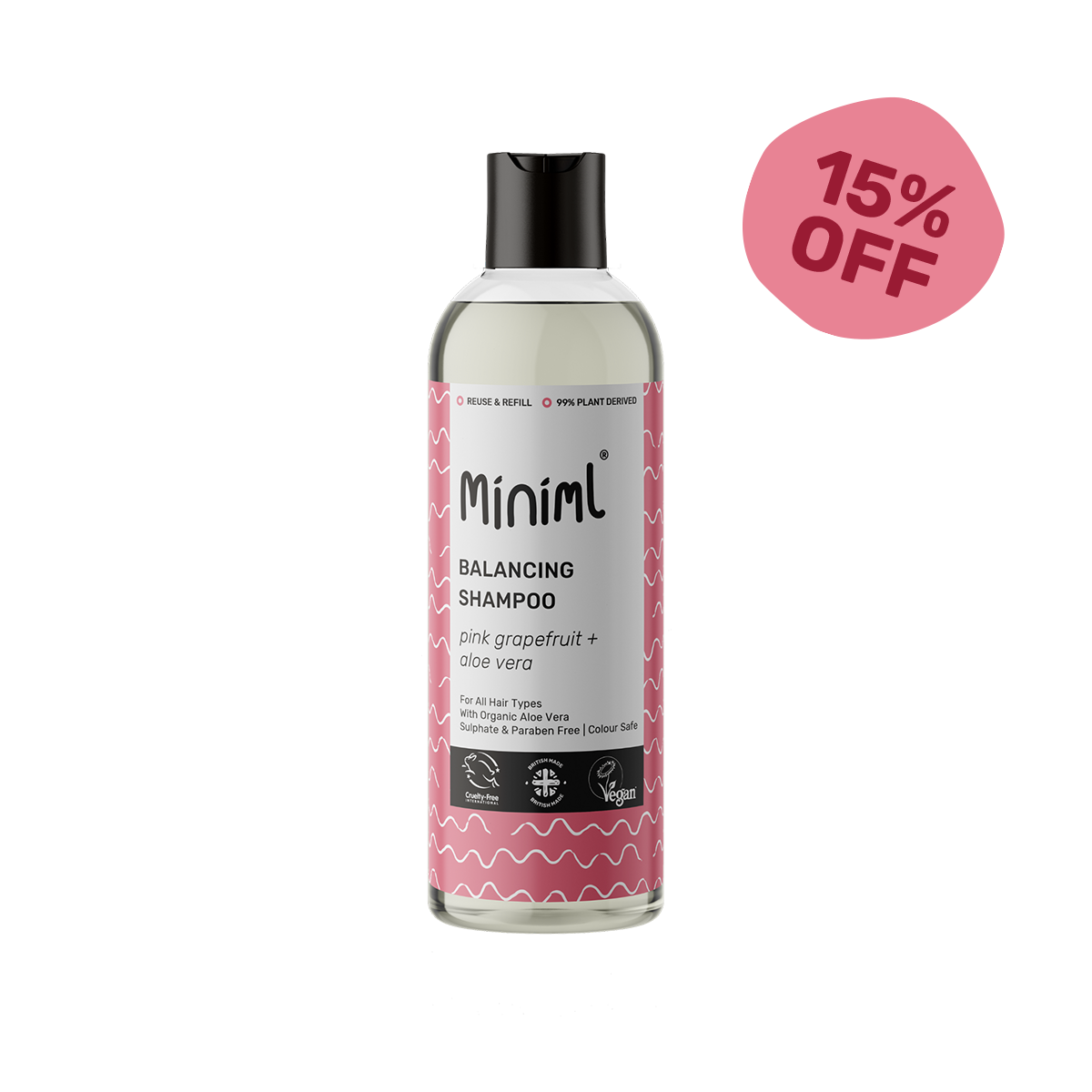 Balancing Shampoo - Pink Grapefruit + Aloe Vera