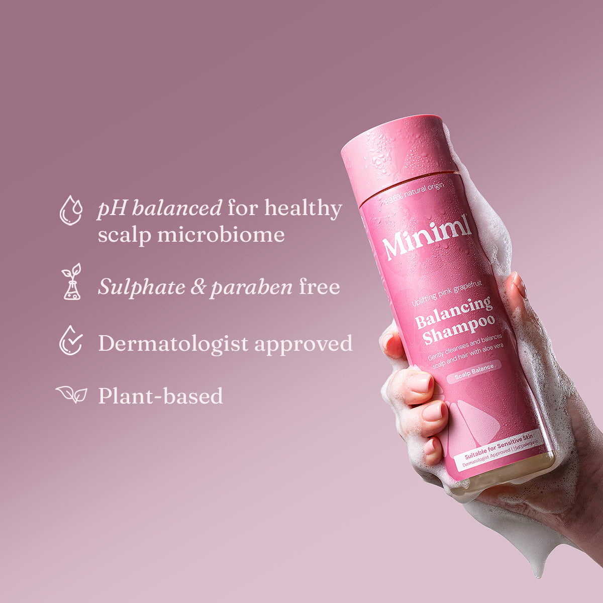Balancing Shampoo + Conditioner - Uplifting Pink Grapefruit