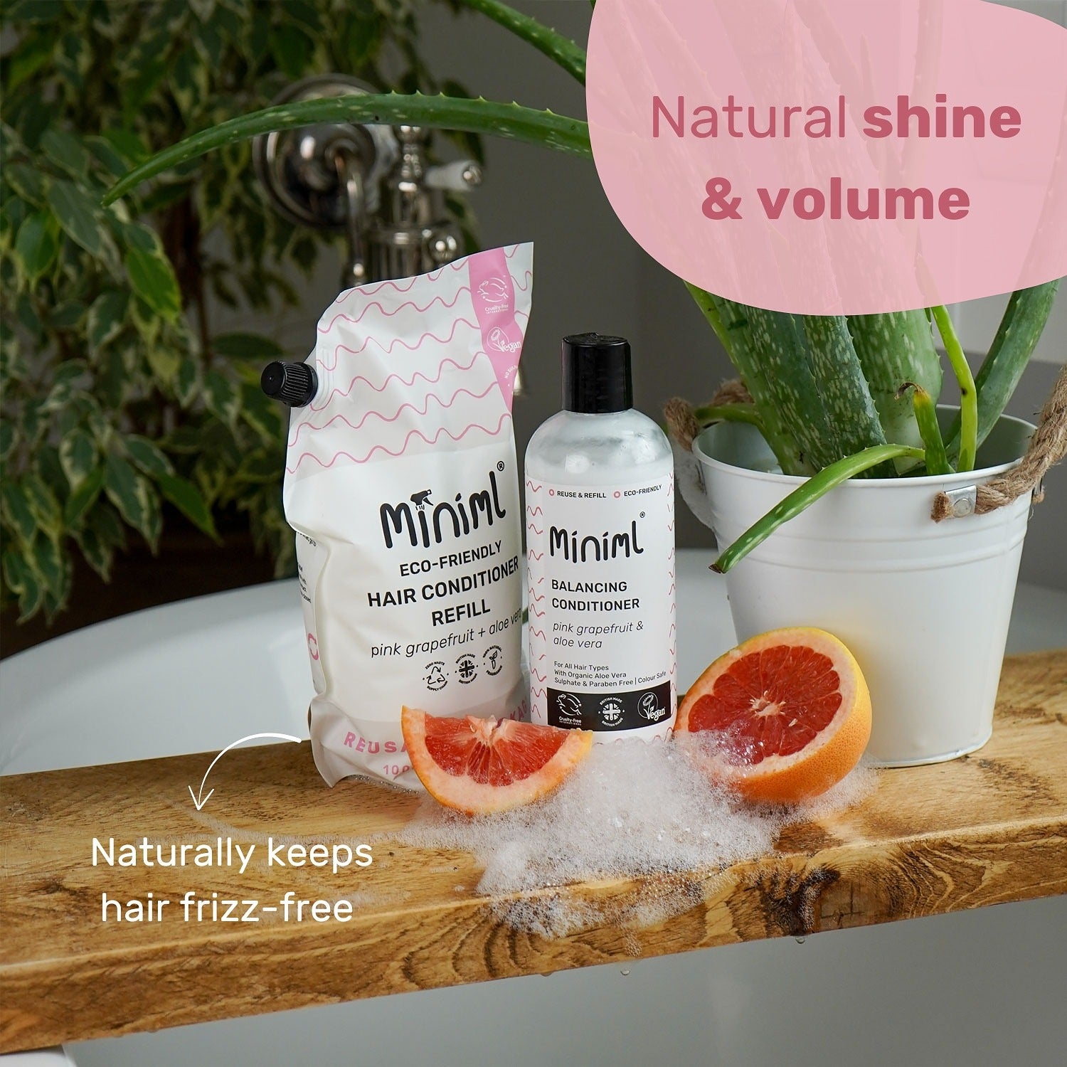 Balancing Conditioner - Pink Grapefruit + Aloe Vera - 1L Refill