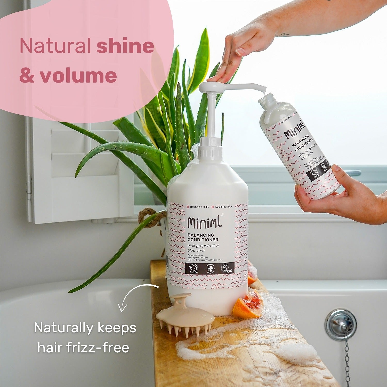 Balancing Conditioner - Pink Grapefruit + Aloe Vera - Bulk Refill