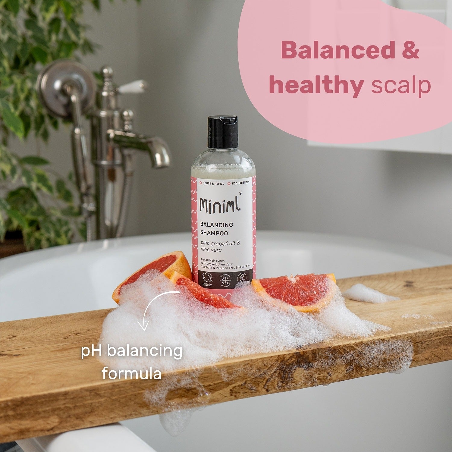 Balancing Shampoo - Pink Grapefruit + Aloe Vera