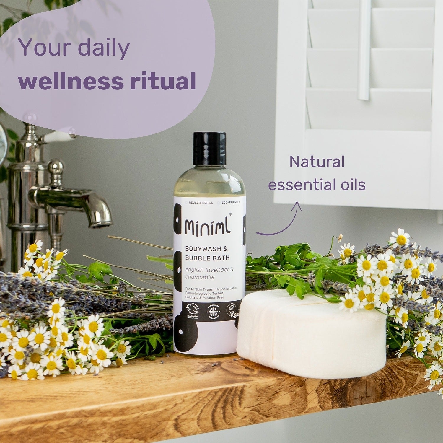 Bodywash + Bubblebath - English Lavender + Chamomile