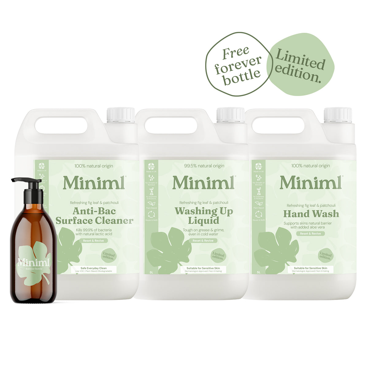 Limited Edition Fig Leaf & Patchouli Refill Bundle + Bottle