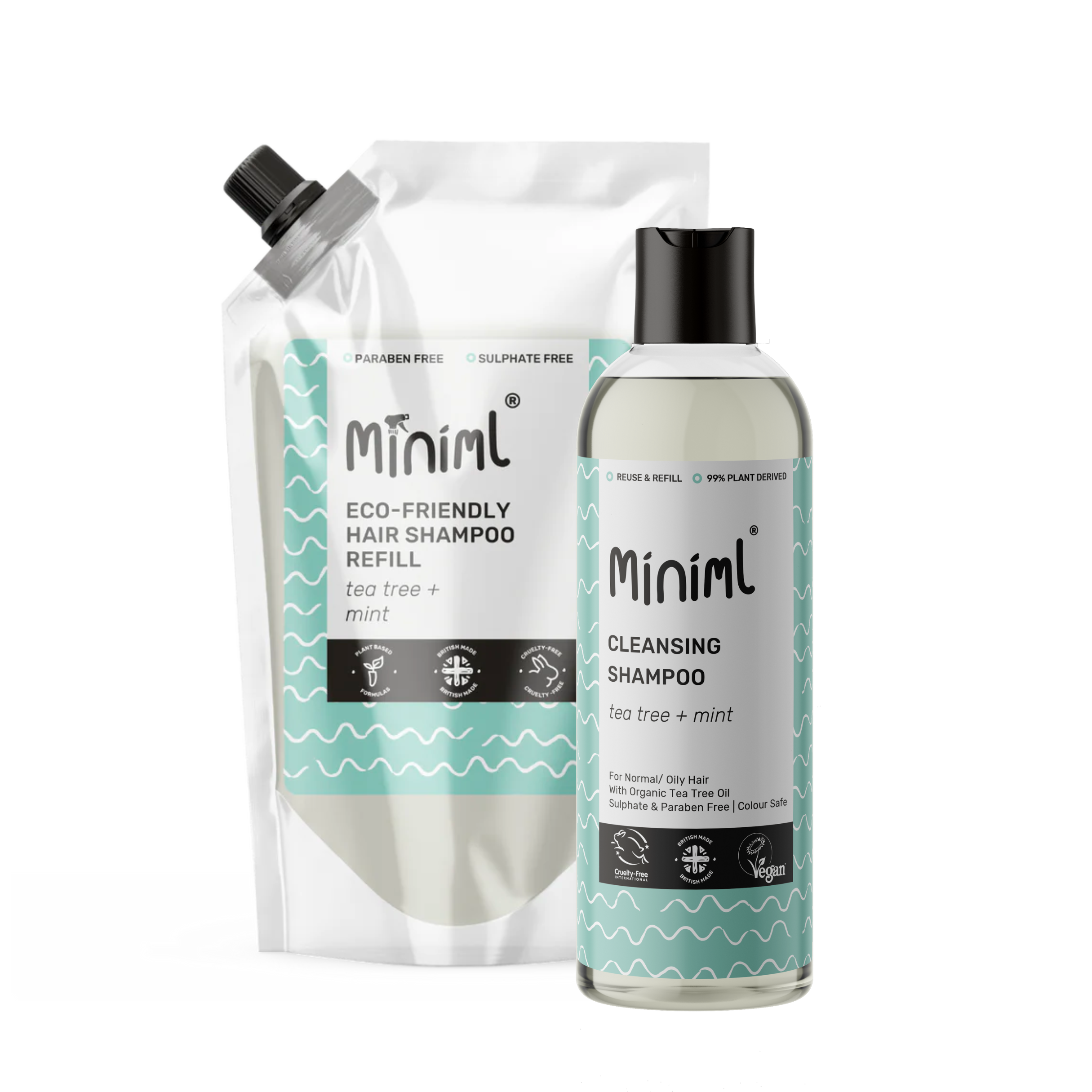 Cleansing Shampoo - Tea Tree + Mint - Starter Kit