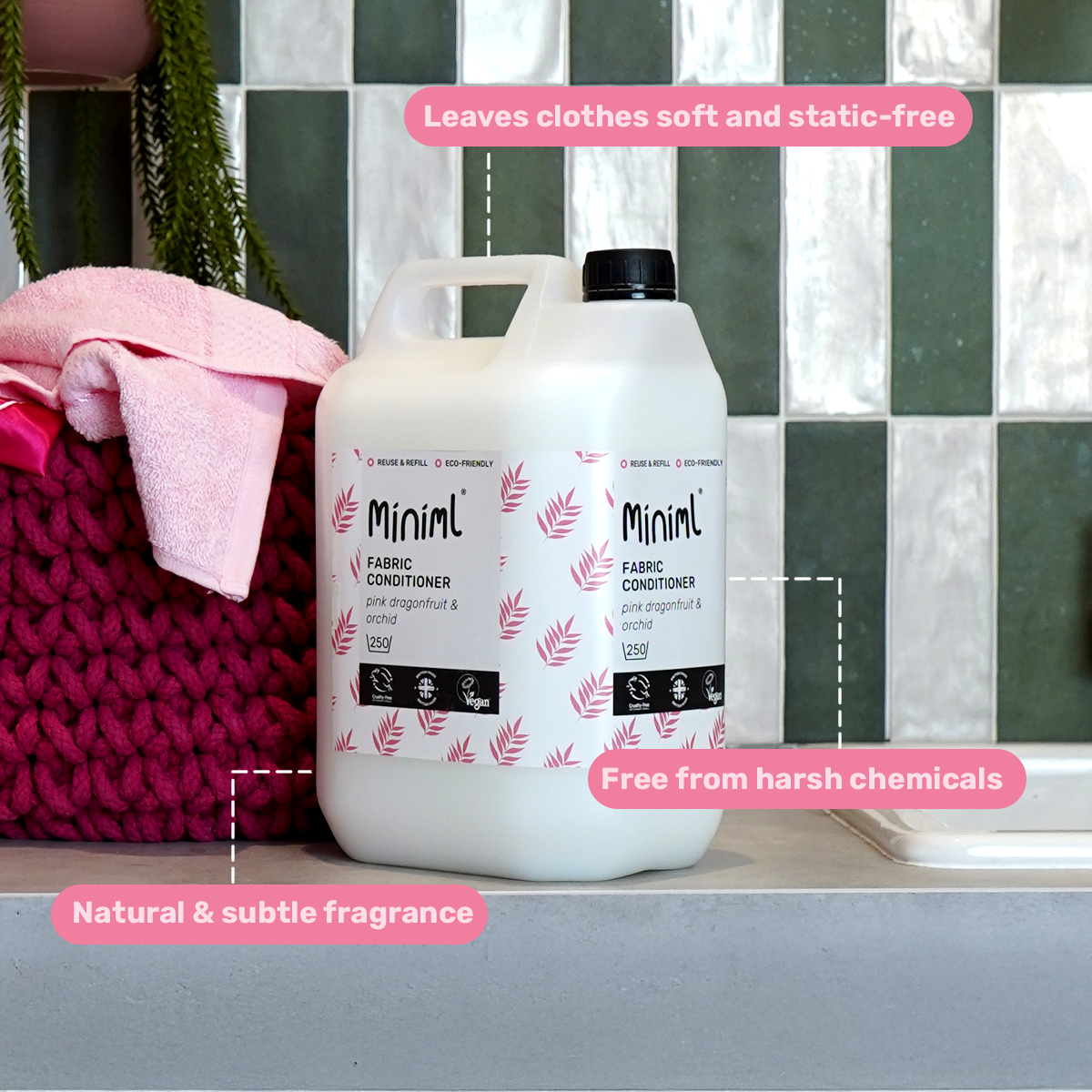 Laundry Essentials Refill Bundle - Pink Dragonfruit + Orchid
