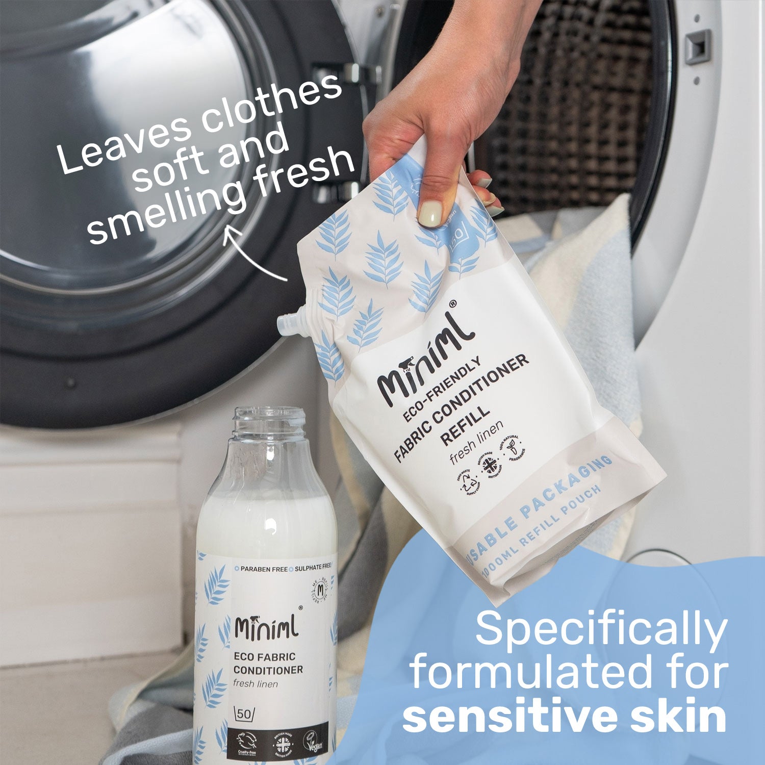 Fabric Conditioner - Fresh Linen - 1L Refill (50 Washes)