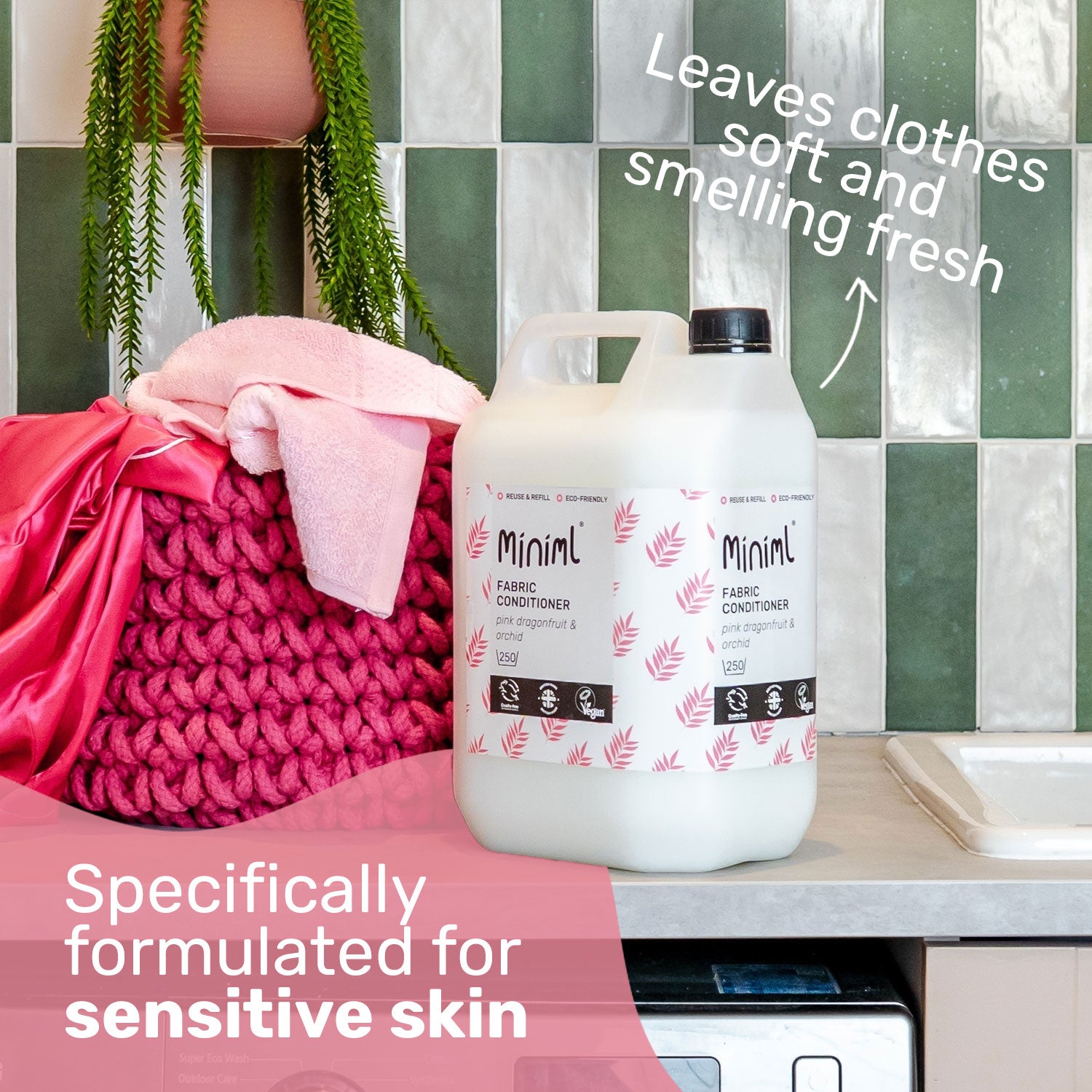 Fabric Conditioner - Pink Dragonfruit + Orchid - Bulk Refill (250) Washes