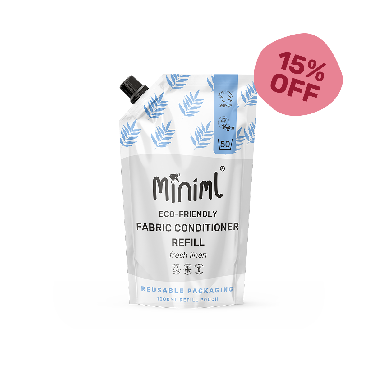 Fabric Conditioner - Fresh Linen - 1L Refill (50 Washes)