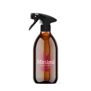Reusable Amber Glass Bottle + Trigger Spray - 500ML
