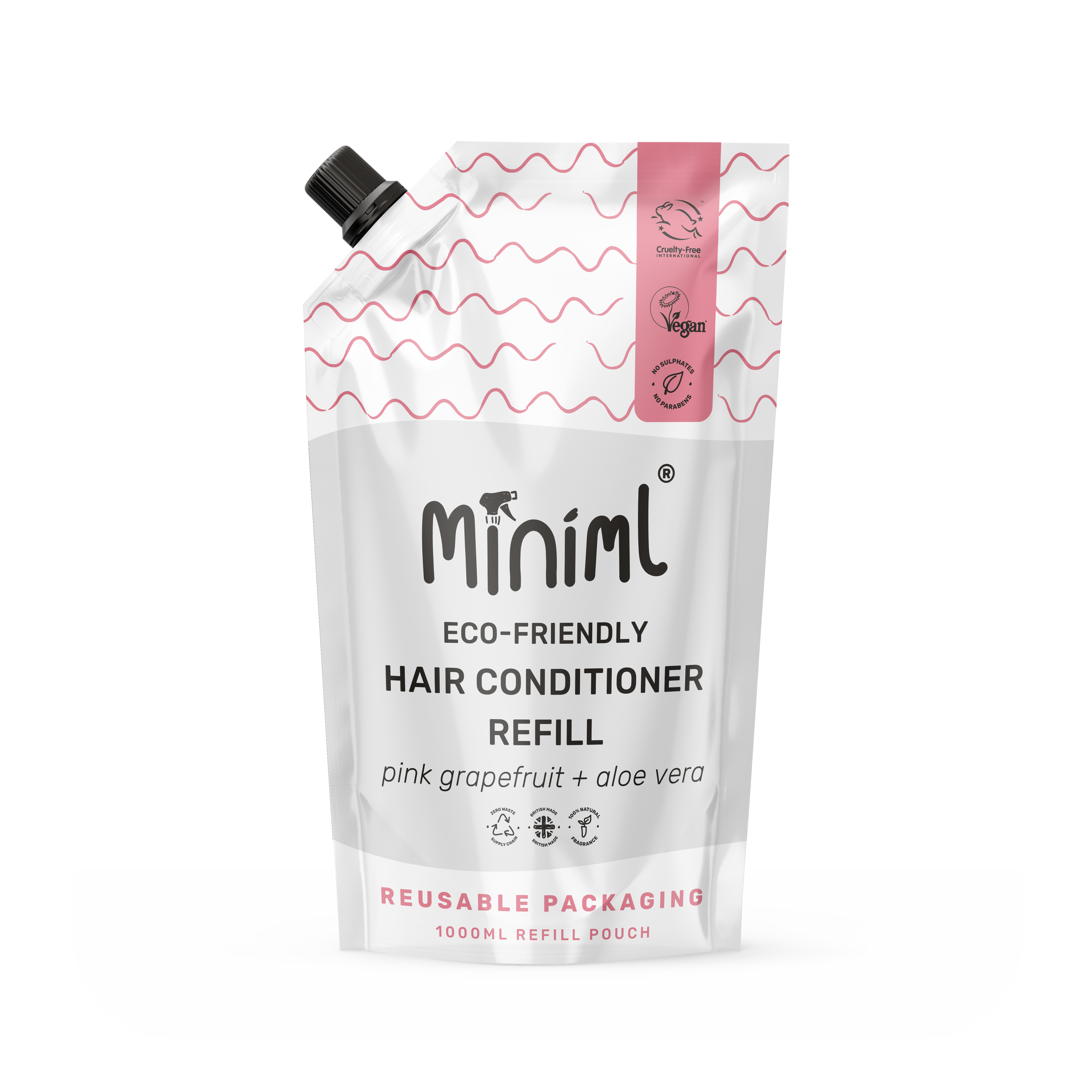 Hair Conditioner - Pink Grapefruit + Aloe Vera - 1L Refill