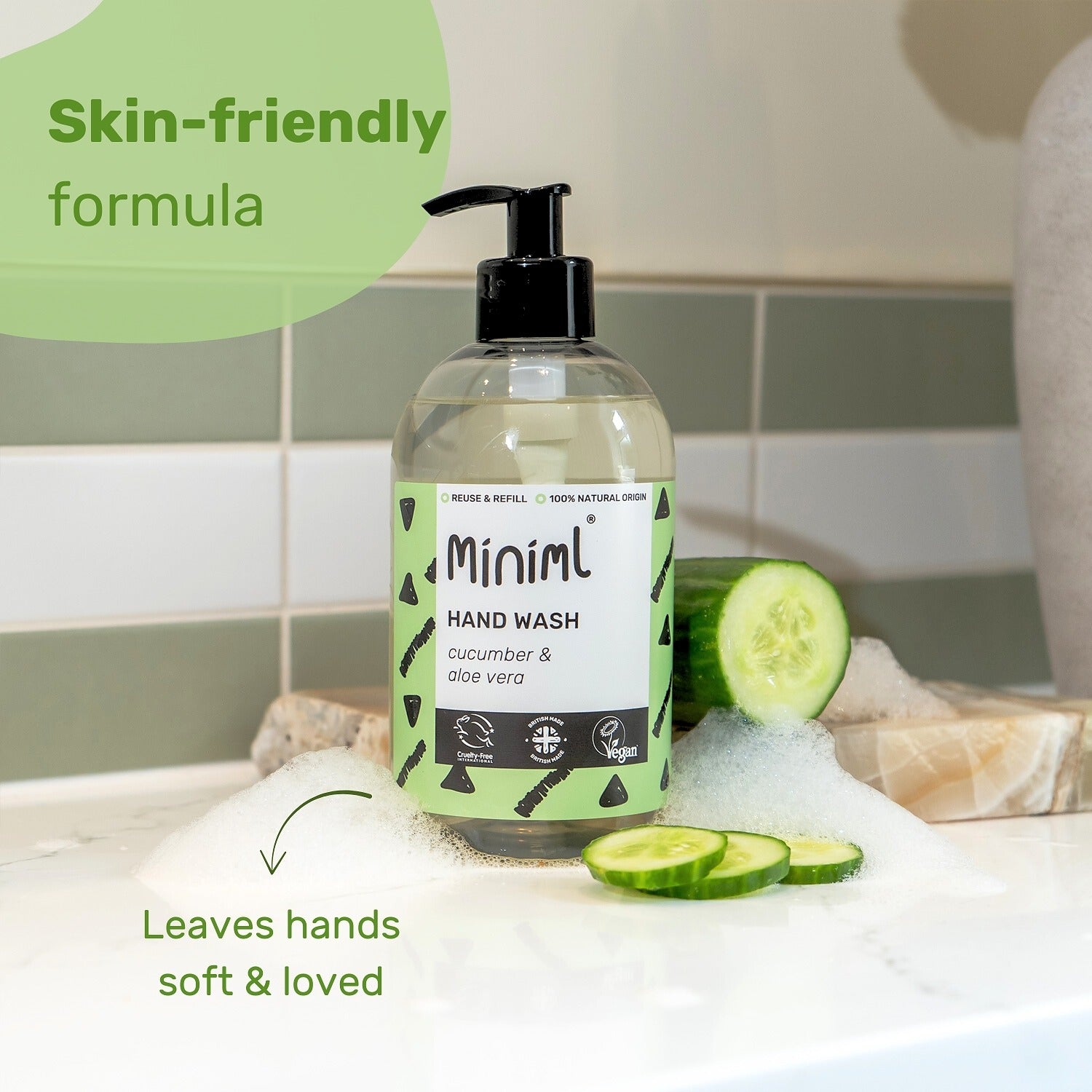 Hand Soap - Cucumber + Aloe Vera