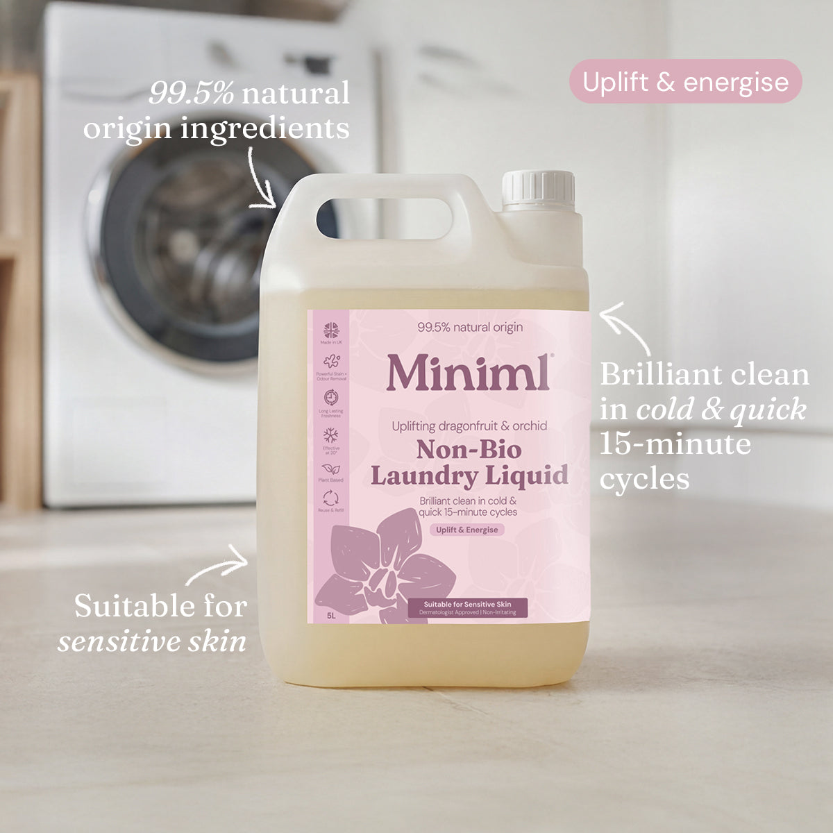 Pink Dragonfuit Laundry 5L Refill Bundle | Eco-Friendly Set – Miniml