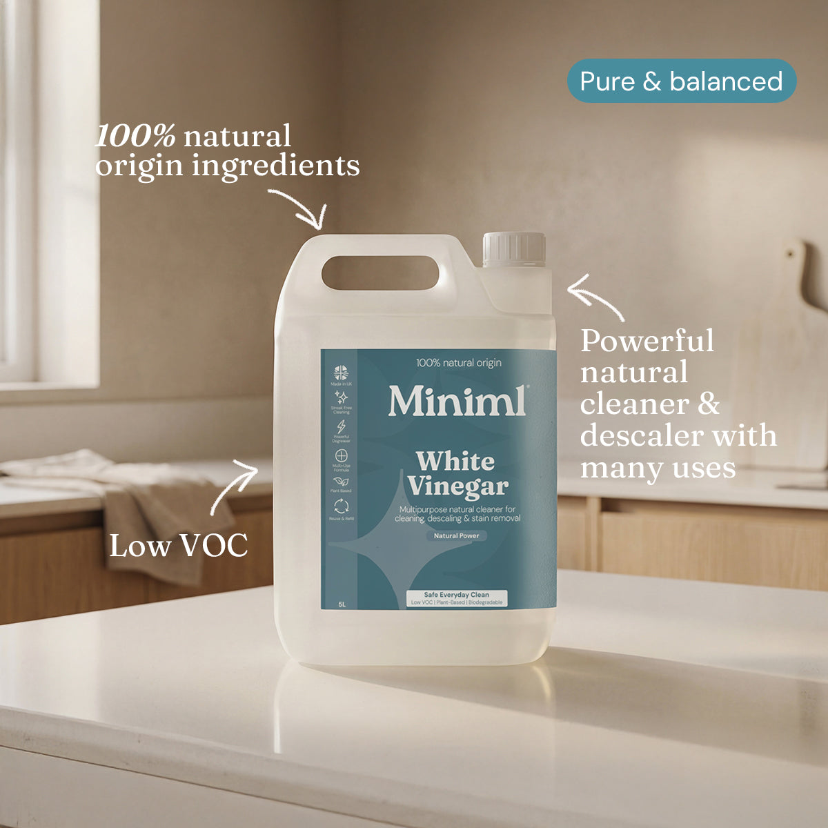 White Vinegar - Pure Fragrance Free - Bulk Refill