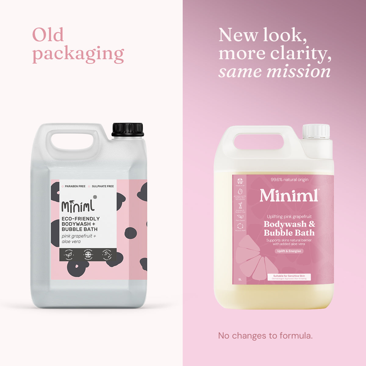 Bodywash + Bubblebath - Uplifting Pink Grapefruit - Bulk Refill