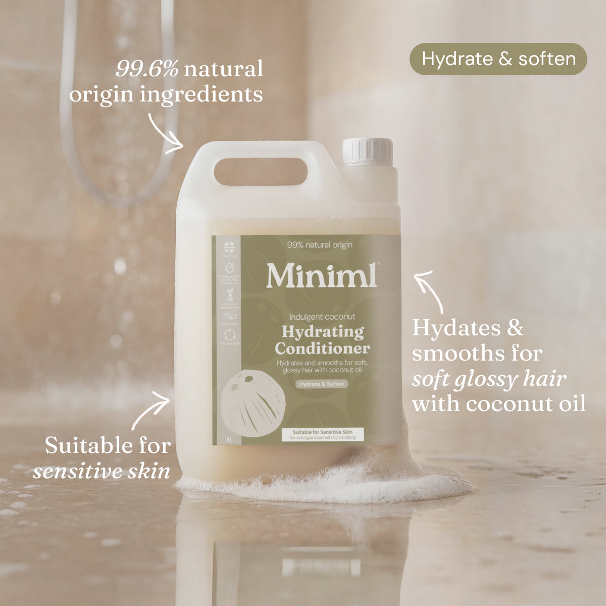 Hydrating Conditioner - Indulgent Coconut - Bulk Refill