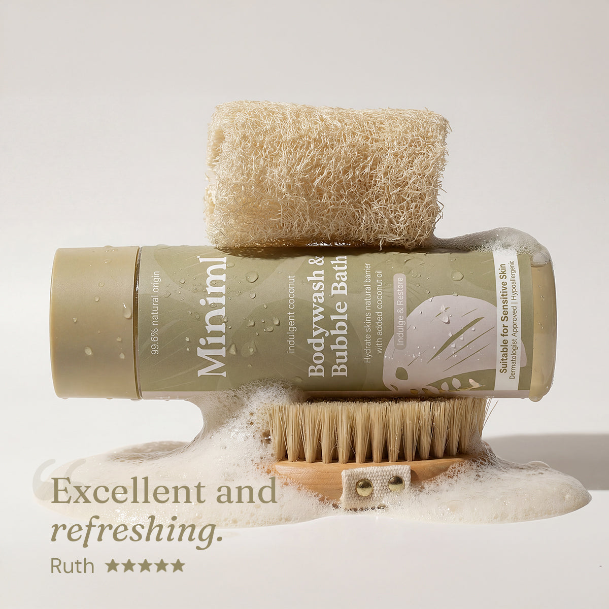 Bodywash + Bubblebath - Indulgent Coconut - Bulk Refill