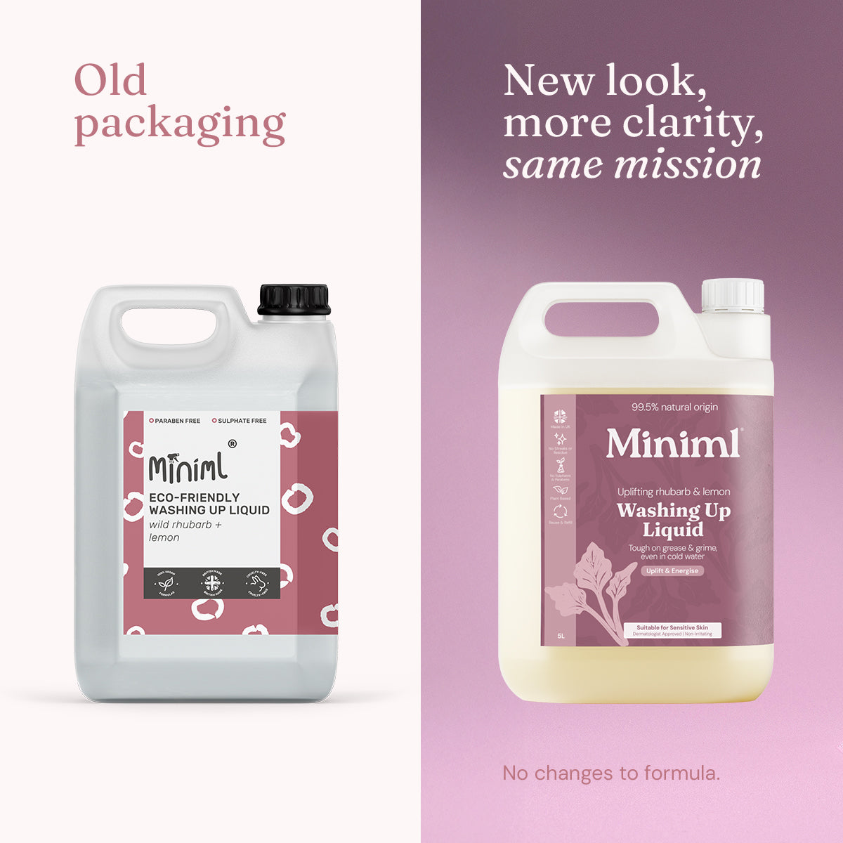 Washing Up Liquid - Uplifting Rhubarb + Lemon - Bulk Refill