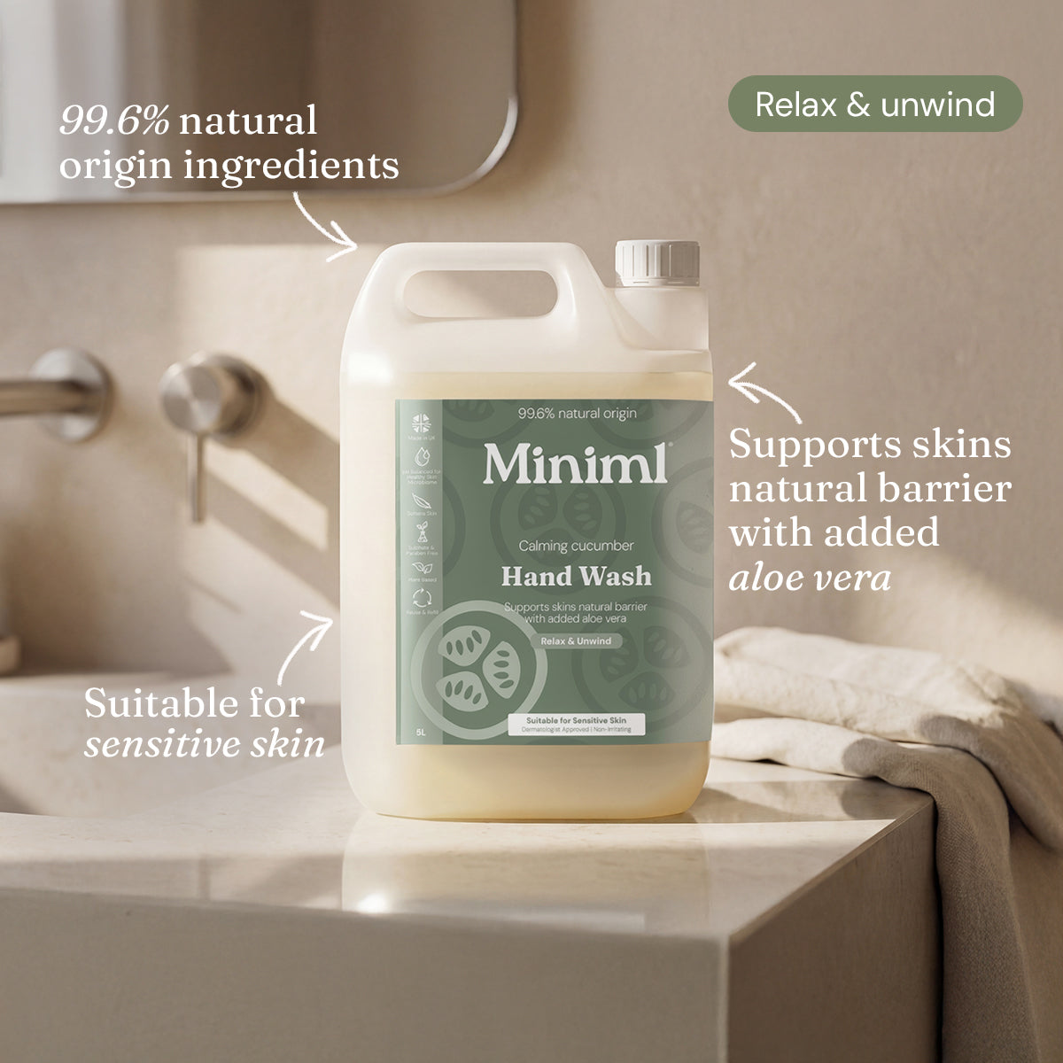 Hand Soap - Calming Cucumber - Bulk Refill