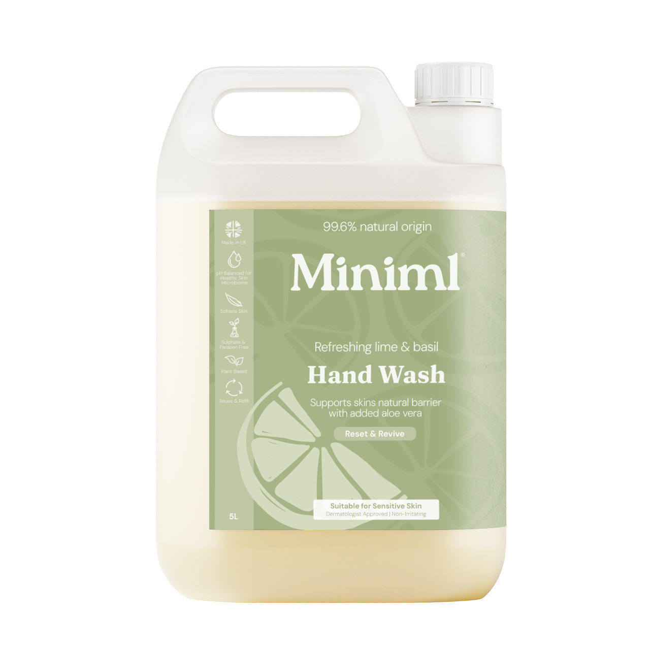Hand Soap - Uplifting Lime & Basil - Bulk Refill