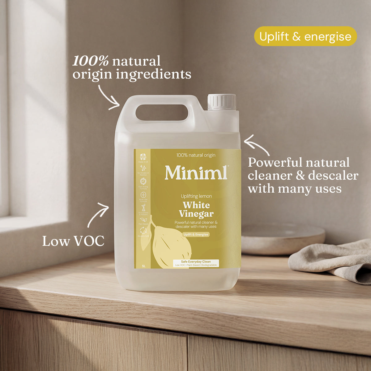 White Vinegar - Uplifting Lemon - Bulk Refill