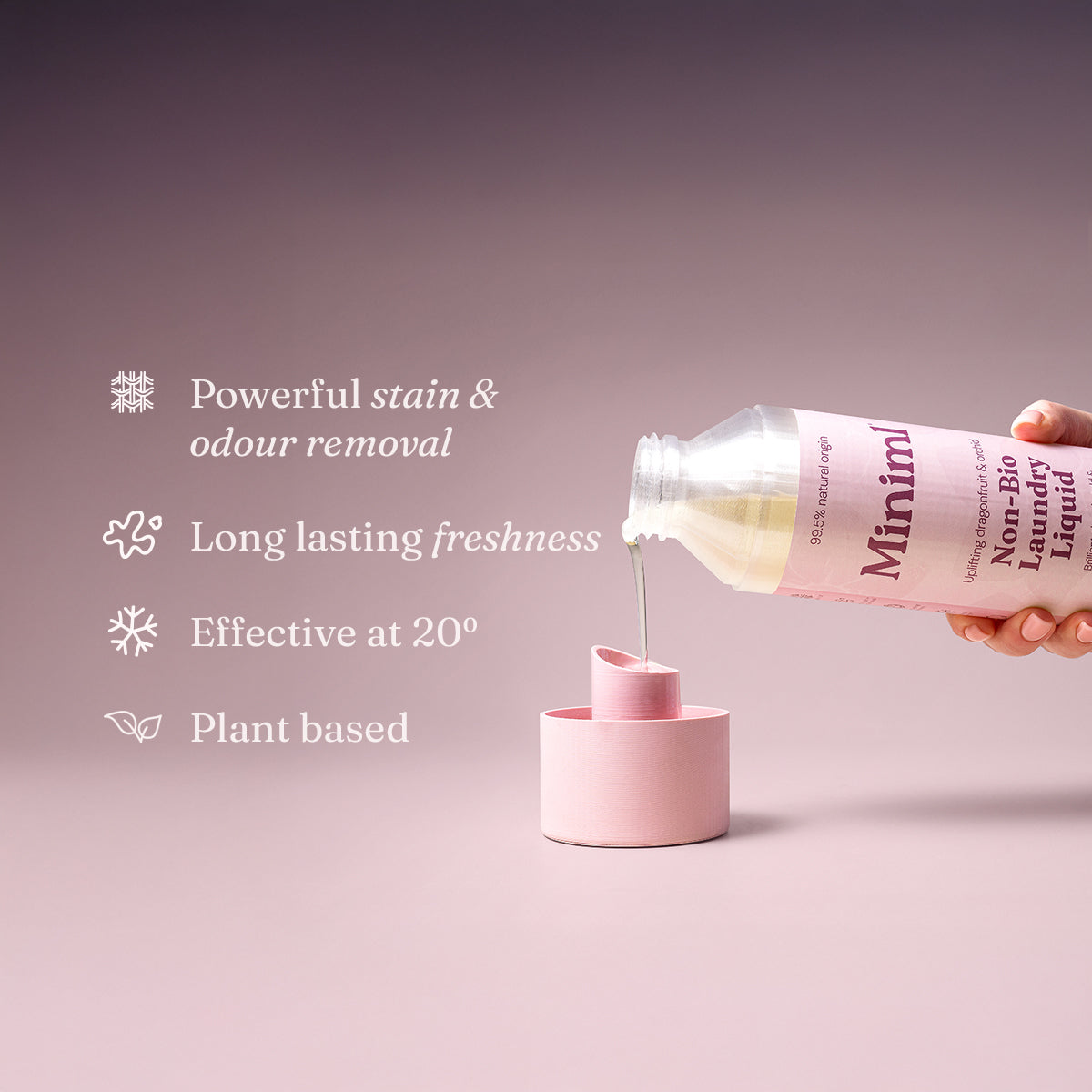 Laundry Liquid - Uplifting Pink Dragonfruit + Orchid - Bulk Refill (165 Washes)