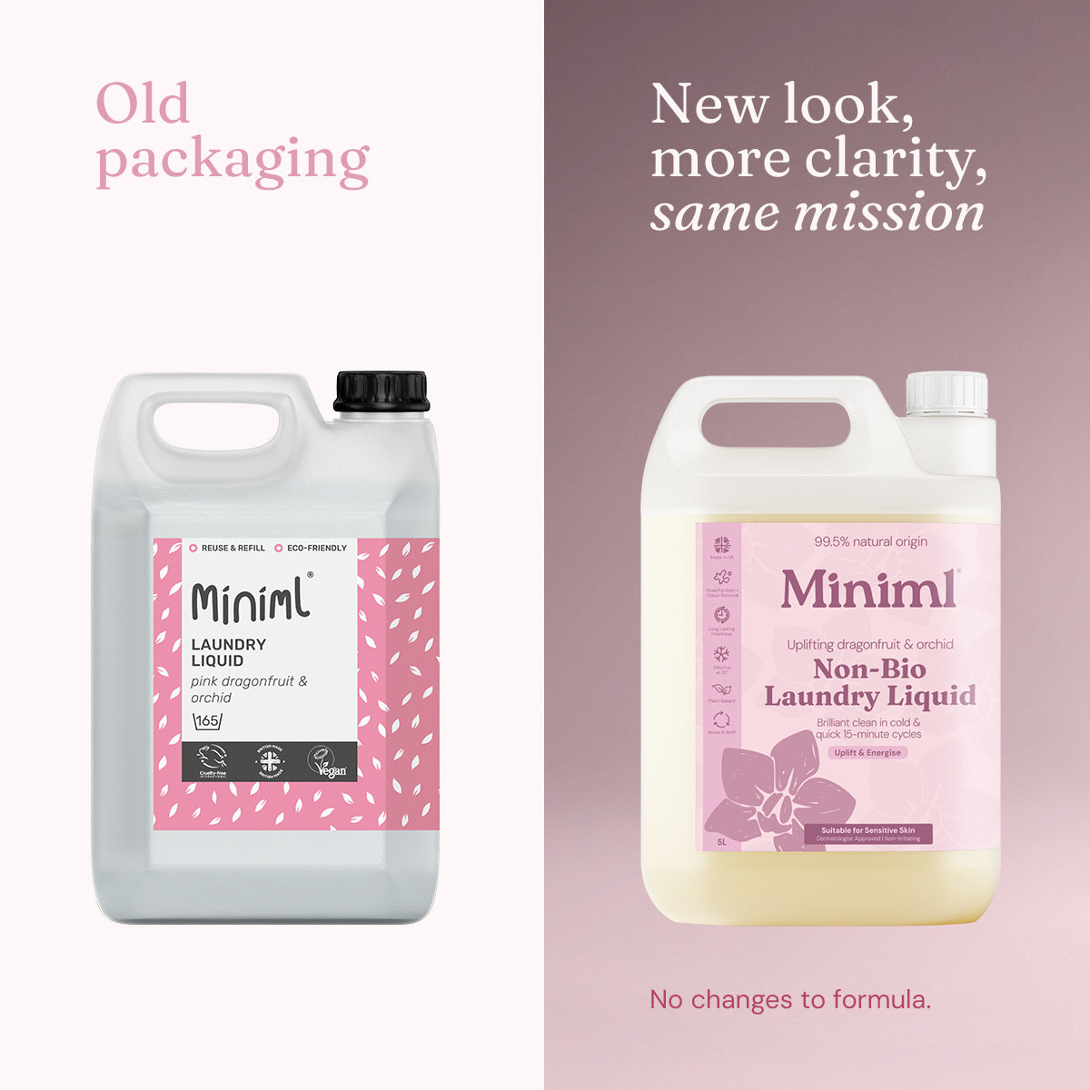 Laundry Liquid - Uplifting Pink Dragonfruit + Orchid - Bulk Refill (165 Washes)