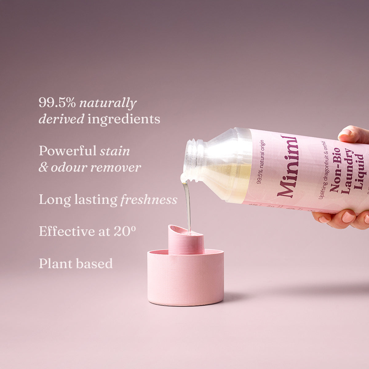 Laundry Liquid - Uplifting Pink Dragonfruit + Orchid - Bulk Refill (165 Washes)