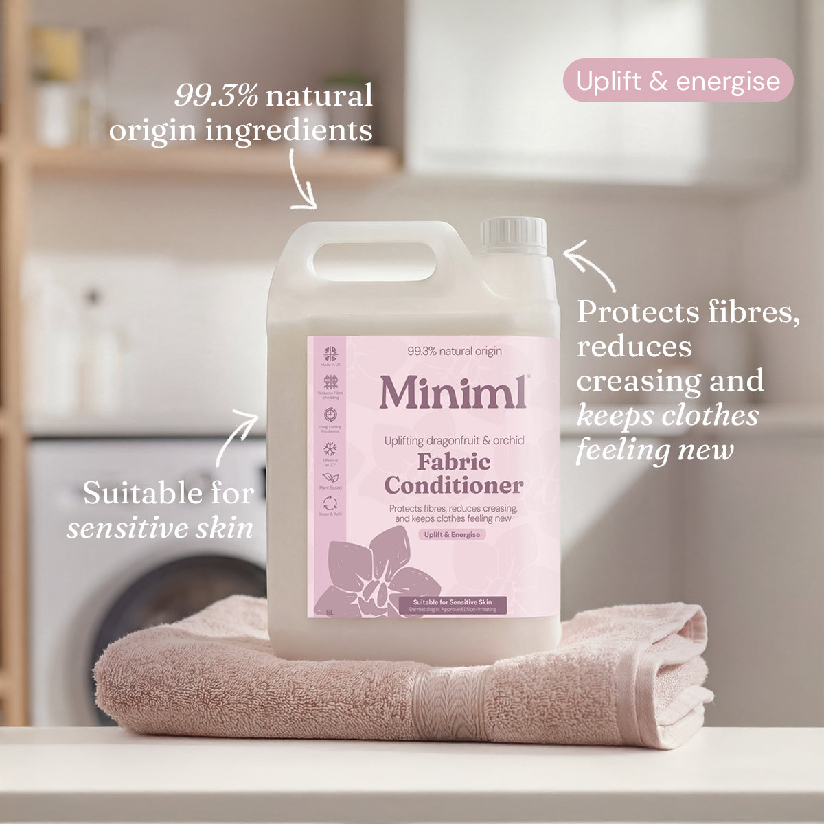 Fabric Conditioner - Uplifting Dragonfruit + Orchid - Bulk Refill (250 Washes)