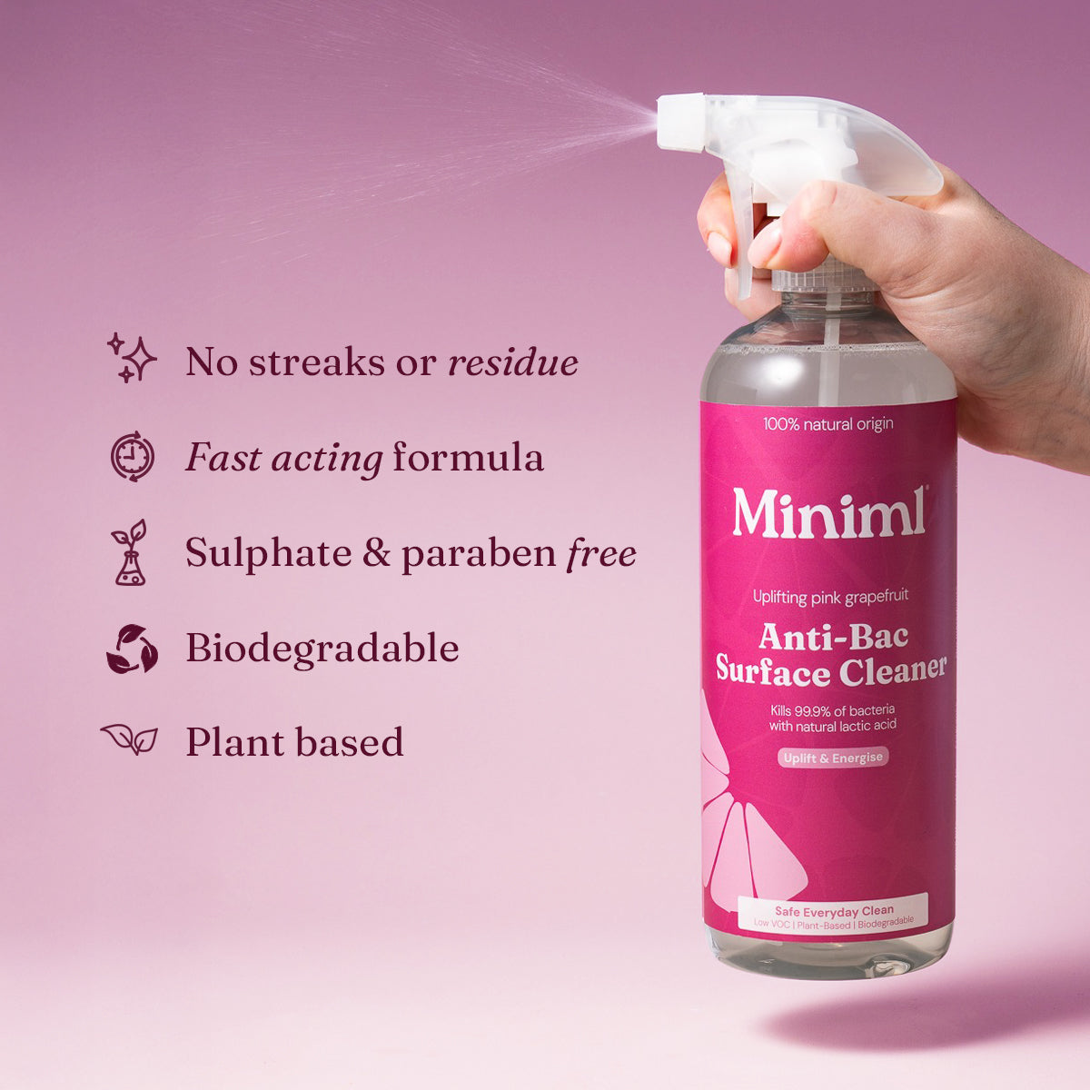 Anti-Bac Surface Cleaner - Uplifting Pink Grapefruit